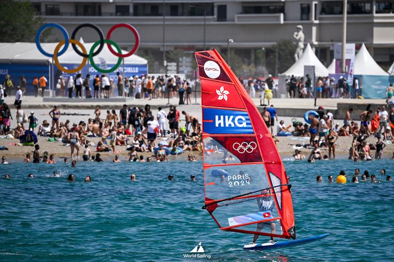 Ching Ma (HKG) - iQFoil - Marseille - Paris2024 Olympic Regatta - July 30, 2024 - photo © World Sailing / Jean-Louis Carli