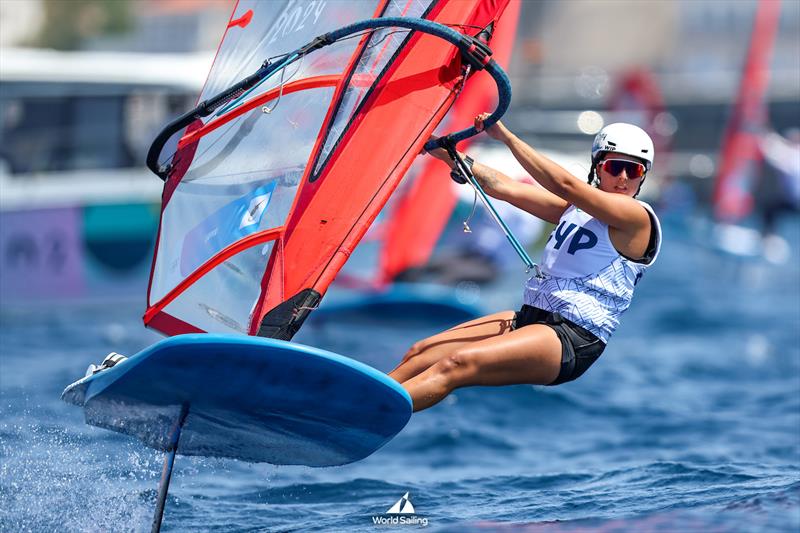 Natasa Lappa (CYP) - iQFoil - Marseille - Paris2024 Olympic Regatta - July 30, 2024 photo copyright World Sailing / Sander van der Borch taken at Yacht Club de France and featuring the iQFoil class