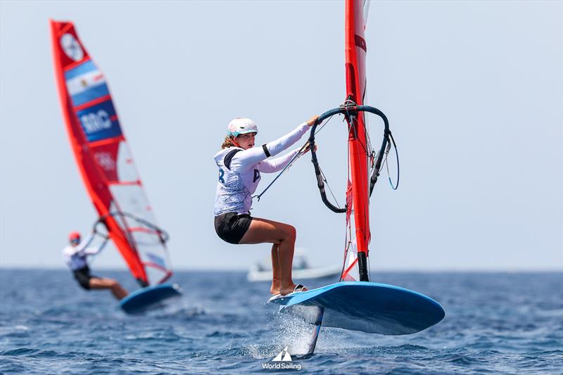 Windsurfer Marathon - Marseille - Paris2024 Olympic Regatta - July 31, 2024 photo copyright World Sailing / Sander van der Borch taken at  and featuring the iQFoil class