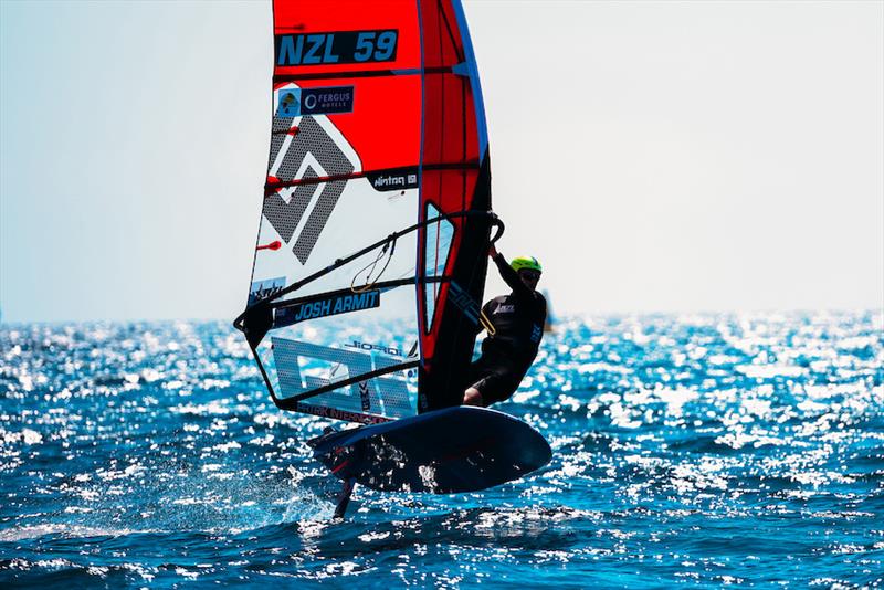 iQFoil - NZL - Princess Sofia Trophy - Mallorca - March - April 2025 photo copyright Sailing Energy taken at Real Club Náutico de Palma and featuring the iQFoil class