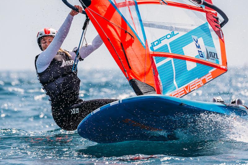iQFoil - NZL - Princess Sofia Trophy - Mallorca - March - April 2025 photo copyright Sailing Energy taken at Real Club Náutico de Palma and featuring the iQFoil class