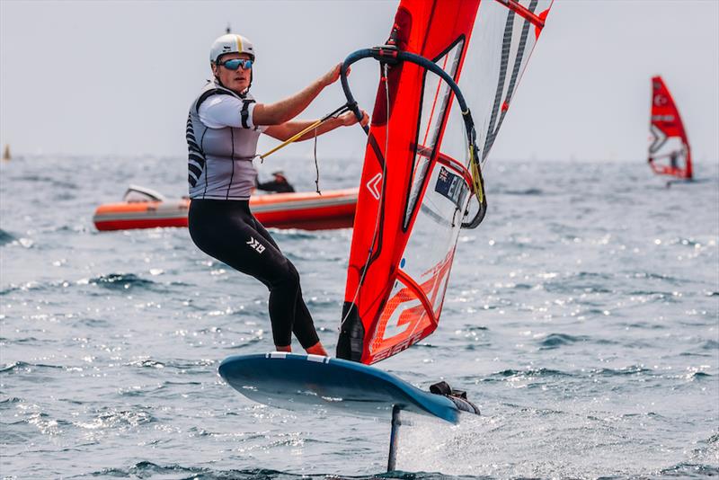 iQFoil - NZL - Princess Sofia Trophy - Mallorca - March - April 2025 photo copyright Sailing Energy taken at Real Club Náutico de Palma and featuring the iQFoil class