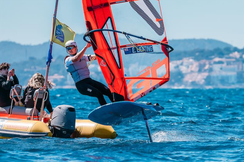 iQFoil - NZL - Princess Sofia Trophy - Mallorca - March - April 2025 photo copyright Sailing Energy taken at Real Club Náutico de Palma and featuring the iQFoil class