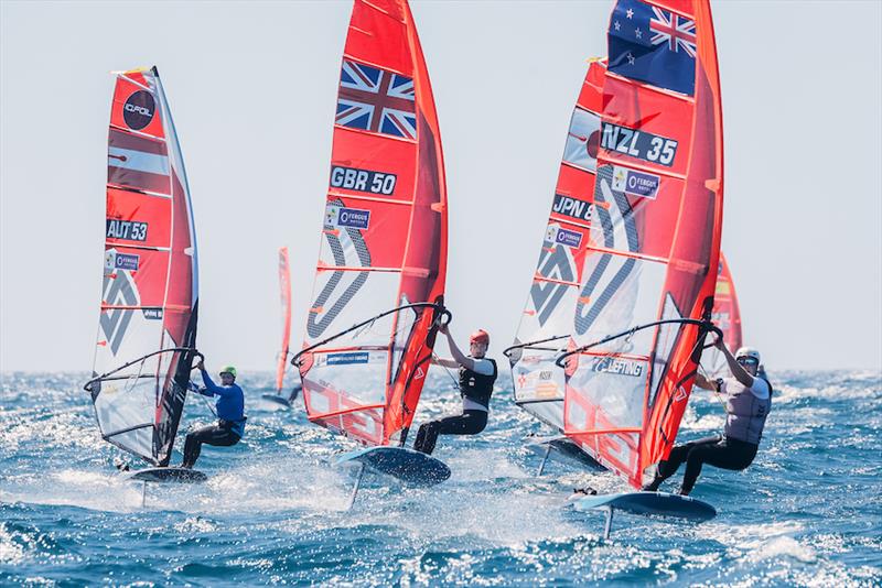 iQFoil - NZL - Princess Sofia Trophy - Mallorca - March - April 2025 photo copyright Sailing Energy taken at Real Club Náutico de Palma and featuring the iQFoil class