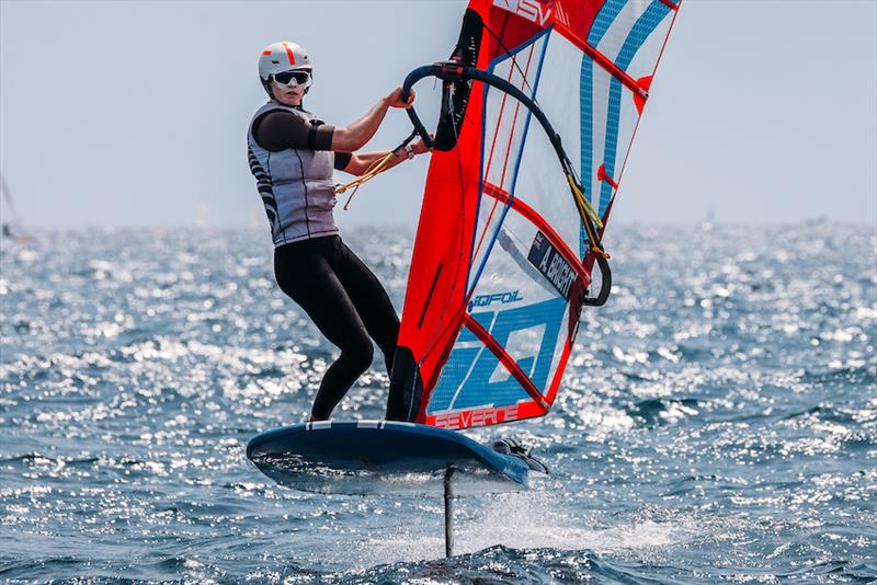 iQFoil - NZL - Princess Sofia Trophy - Mallorca - March - April 2025 photo copyright Sailing Energy taken at Real Club Náutico de Palma and featuring the iQFoil class
