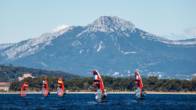56th Semaine Olympique Française de Hyères - Day 5 photo copyright Sailing Energy / FFVOILE taken at COYCH Hyeres and featuring the iQFoil class