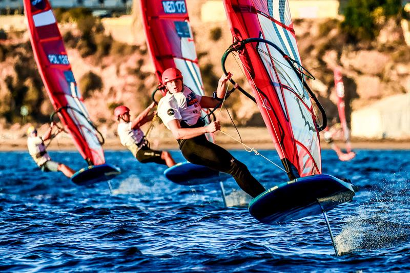 2025 iQFOiL U23 World Championships - Day 4 photo copyright Sailing Energy / iQFOiL International Class taken at  and featuring the iQFoil class