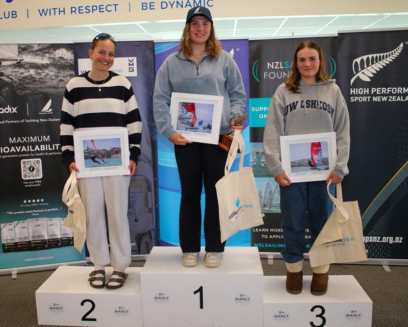 Girls iQFoil - Predictwind Youth NZ Nationals - Manly SC - September 2025 photo copyright Insight Media taken at Manly Sailing Club and featuring the iQFoil class