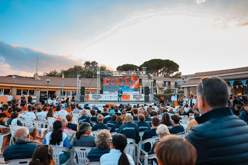iQFOiL Youth & Junior Europeans 2025 photo copyright Sailing Energy / iQFOiL International Class taken at Club Nautico Arzachena and featuring the iQFoil class