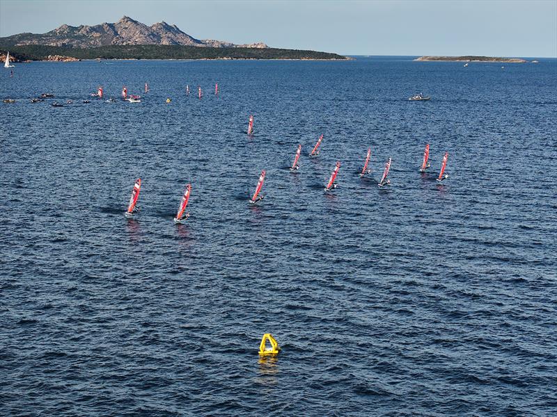 2025 iQFOiL Youth & Junior European Championships - Day 1 photo copyright Sailing Energy / iQFOiL International Class taken at Club Nautico Arzachena and featuring the iQFoil class