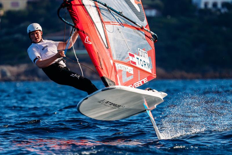 2025 iQFOiL Youth & Junior European Championships - Day 1 photo copyright Sailing Energy / iQFOiL International Class taken at Club Nautico Arzachena and featuring the iQFoil class