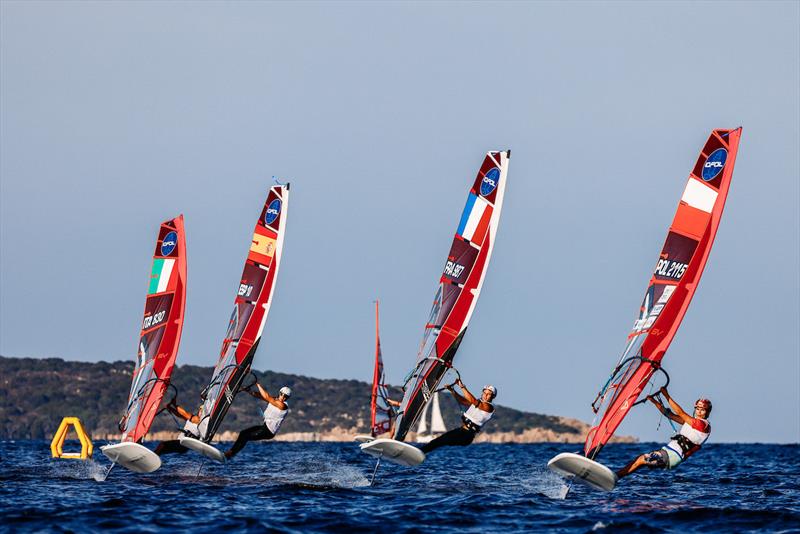 2025 iQFOiL Youth & Junior European Championships - Day 1 photo copyright Sailing Energy / iQFOiL International Class taken at Club Nautico Arzachena and featuring the iQFoil class