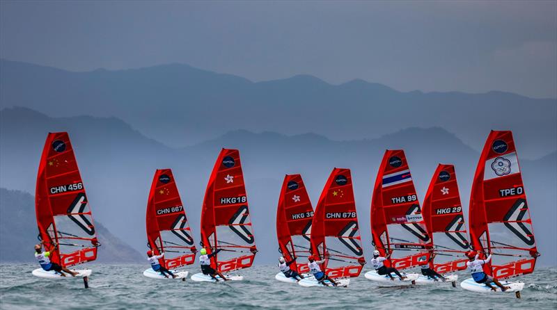 iQFOiL Games #5 Shenzhen photo copyright Sailing Energy / iQFOiL International Class taken at  and featuring the iQFoil class