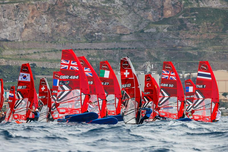 2025 iQFOiL Senior European Championship in Sferracavallo - Day 1 - photo © Sailing Energy / iQFOiL International Class