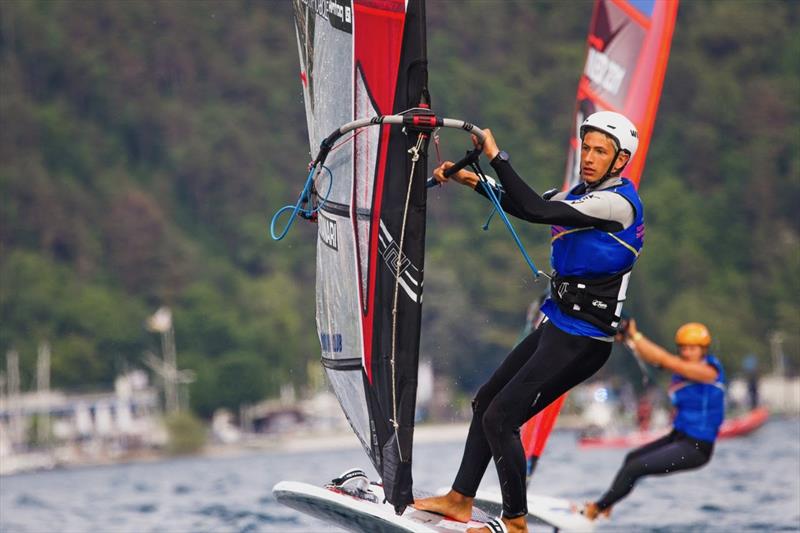 2026 iQFOiL Youth & Junior International Games day 1 photo copyright Elena Giolai / Circolo Surf Torbole / iQFOiL International Class taken at Circolo Surf Torbole and featuring the iQFoil class