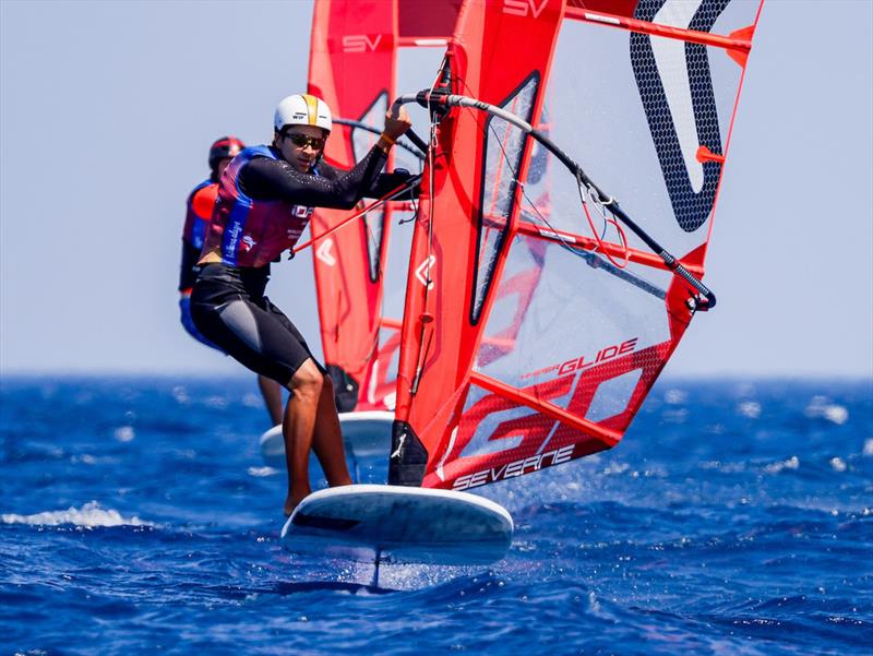 2026 iQFOiL Youth & Junior Worlds in Costa Brava Day 1 photo copyright Sailing Energy / iQFOiL International Class taken at Club de Vela La Ballena Alegre and featuring the iQFoil class