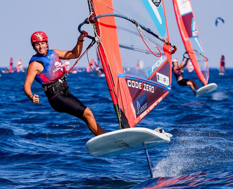 2026 iQFOiL Youth & Junior Worlds in Costa Brava Day 1 photo copyright Sailing Energy / iQFOiL International Class taken at Club de Vela La Ballena Alegre and featuring the iQFoil class