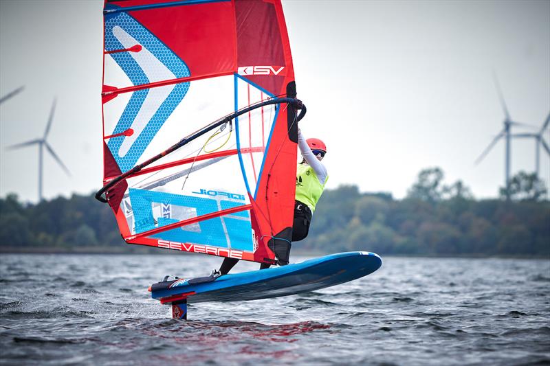 Aimee Bright - iQFOiL U23 World Championships 2026 in Puck, Poland - Day 6 photo copyright Gwidon Libera / iQFOiL International Class taken at  and featuring the iQFoil class