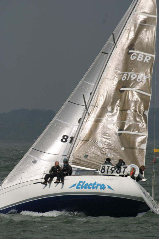 Electra during the Junior Offshore Group (JOG) Cowes to Yarmouth race photo copyright Martin Augustus / www.sailingimages.co.uk taken at  and featuring the IRC class