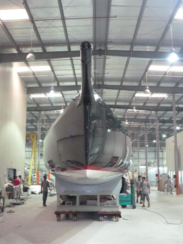 Matt Allen's new Carkeek 60, the next in a line of boats named Ichi Ban, at Premier Composite Technologies, Dubai photo copyright Premier Composite Technologies taken at  and featuring the IRC class