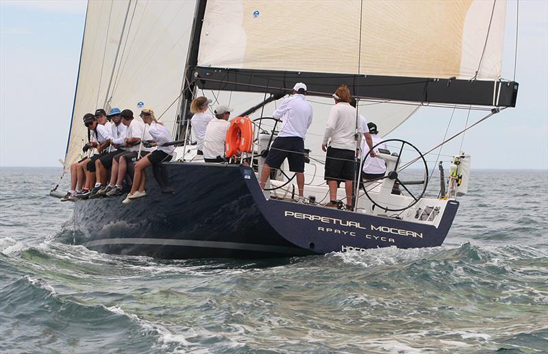 Perpetual Mocean at the start of the Club Marine Pittwater to Coffs yacht race photo copyright Crosbie Lorimer taken at Royal Prince Alfred Yacht Club and featuring the IRC class