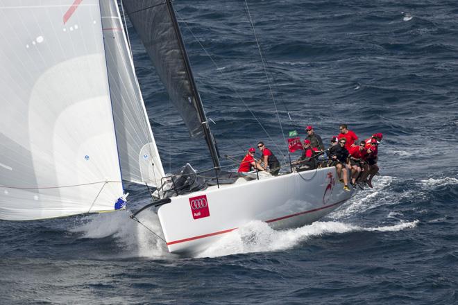 Team Beau Geste on day 4 of the Audi IRC Australian Championship photo copyright Andrea Francolini taken at Newcastle Cruising Yacht Club and featuring the IRC class