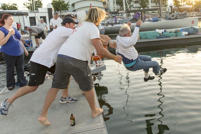 Box Cox dunked after the Audi IRC Australian Championship - photo © Andrea Francolini