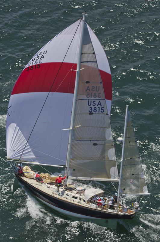 Actaea, a Hinckley Bermuda 40 yawl, under full sail photo copyright Daniel Forster / PPL taken at Royal Bermuda Yacht Club and featuring the IRC class