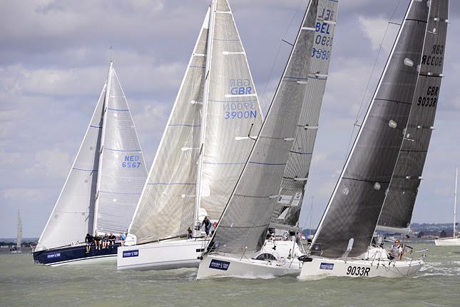 IRC Class 3 on day 2 at Aberdeen Asset Management Cowes Week photo copyright Rick Tomlinson / www.rick-tomlinson.com taken at Cowes Combined Clubs and featuring the IRC class