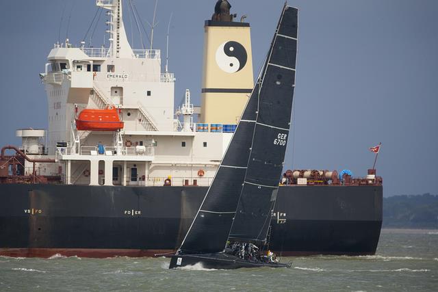 Jens Kellinghusen's Ker 51,Varuna leads IRC overall in the Sevenstar Round Britain and Ireland Race  photo copyright Hamo Thornycroft taken at Royal Ocean Racing Club and featuring the IRC class