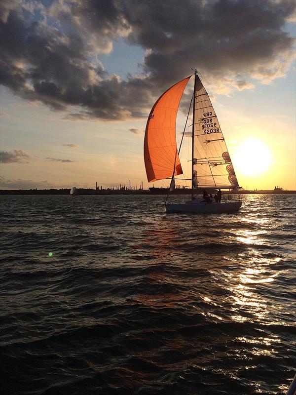 Wee Bear on Hamble River Wednesday Night Series B day 6 photo copyright Olly Love taken at Hamble River Sailing Club and featuring the IRC class