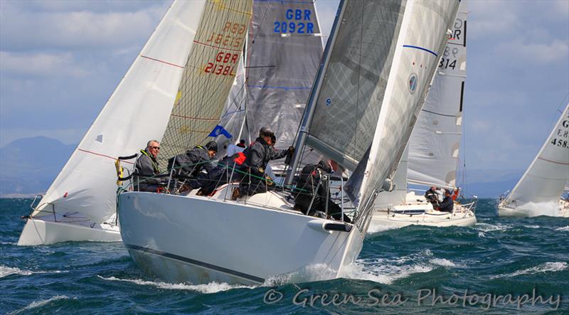 Injenious, the J97 winner of IRC2 at Abersoch Keelboat Week 2014 photo copyright Andy Green / www.greenseaphotography.co.uk taken at South Caernarvonshire Yacht Club and featuring the IRC class