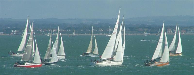 Some of the racers after the start of the Bart's Bash event at the Island Sailing Club photo copyright Chris Thomas taken at  and featuring the IRC class