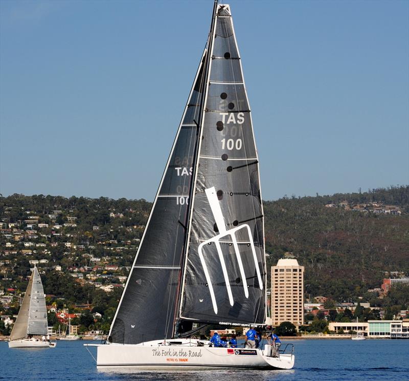 Gary Smith's current yacht,  the 45-footer The Fork in the Road photo copyright Peter Campbell taken at Royal Yacht Club of Tasmania and featuring the IRC class