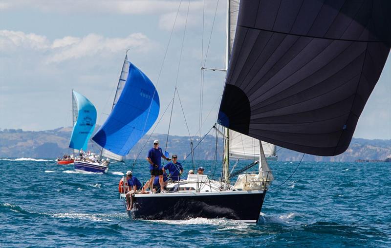 Bevan Hill's Lidgard design Result leads Revolution and Wai Aniwa in OTR race 2 photo copyright Ivor Wilkins taken at Royal New Zealand Yacht Squadron and featuring the IRC class