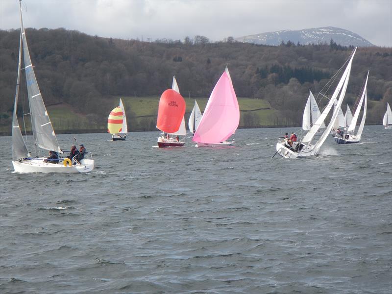 A blustery day during the Windermere Winter Series photo copyright David Watkins taken at Windermere Cruising Association and featuring the IRC class