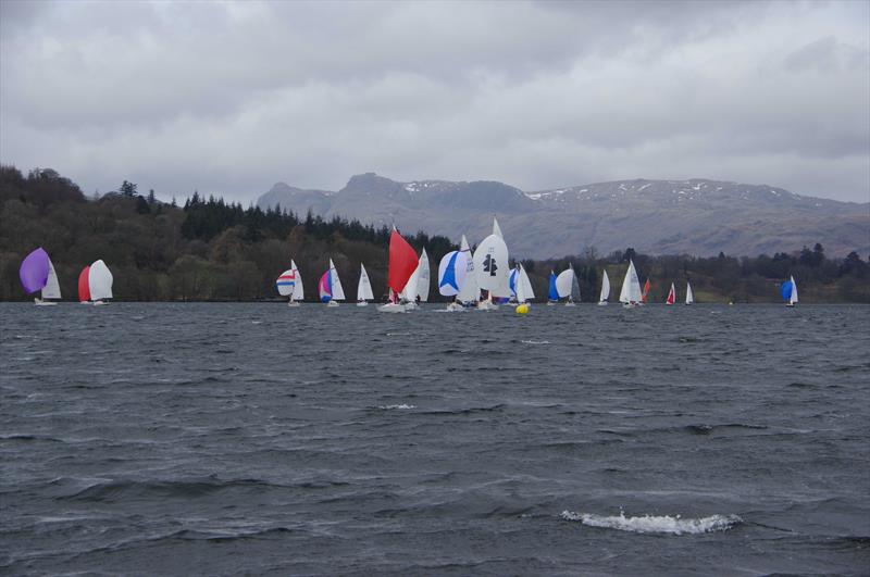 A blustery day during the Windermere Winter Series photo copyright Graham Blackwell taken at Windermere Cruising Association and featuring the IRC class