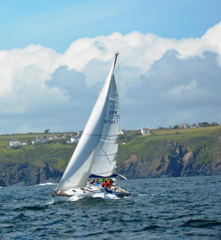 Firefly off the Lizard during the South West 3 Peaks Yacht Race photo copyright Barry Pound taken at  and featuring the IRC class