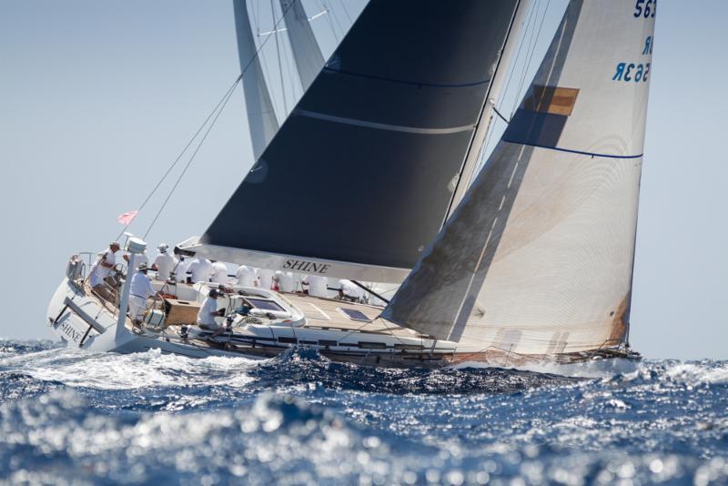 Sir Richard Matthews' Grand Soleil 56, Shine on day 2 at Antigua Sailing Week - photo © Paul Wyeth / www.pwpictures.com