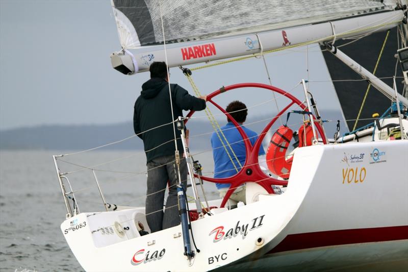 Ciao Baby II, winner of Division 1 today in the DSS/Quantum Autumn Short-Handed Series on Hobart's River Derwent photo copyright Sam Tiedemann taken at Derwent Sailing Squadron and featuring the IRC class