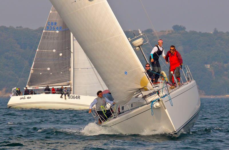 Assarain and Jai Ho at the 2014 UBS Jersey Regatta photo copyright Bill Harris taken at Royal Channel Islands Yacht Club and featuring the IRC class