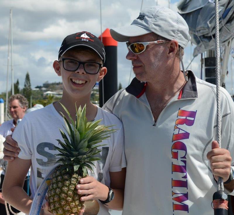 Zack and David Austin after the Club Marine Brisbane to Keppel Tropical Yacht Race photo copyright Keppel Bay Marina taken at Royal Queensland Yacht Squadron and featuring the IRC class