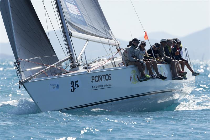 Lee-Way - the 'old boys' enjoy a beer on the way home while the young crew work on day 1 of Airlie Beach Race Week - photo © Andrea Francolini