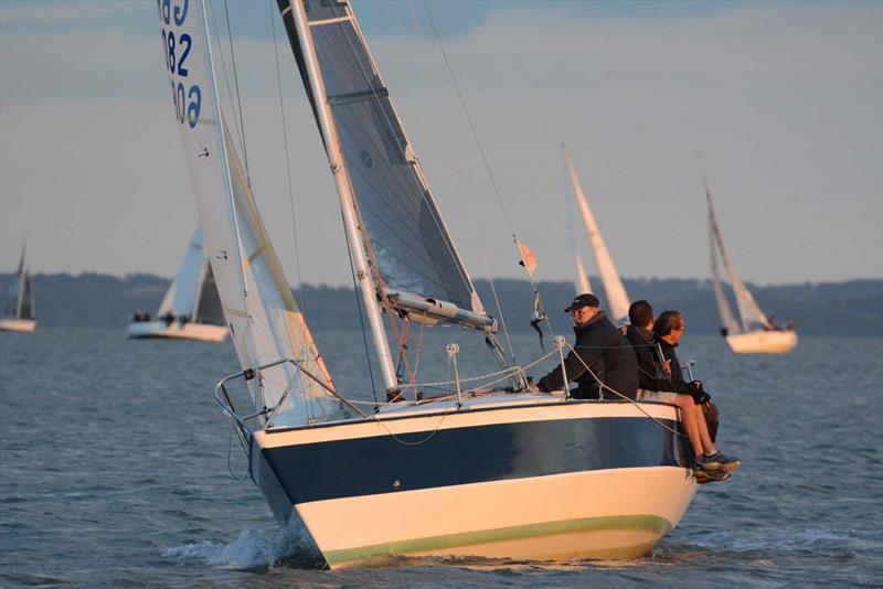 Hamble River Wednesday Night Series B day 8 photo copyright Trevor Pountain taken at Hamble River Sailing Club and featuring the IRC class