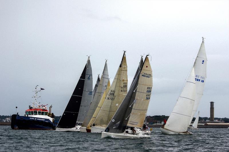 IRC classes start in the UBS Jersey Regatta 2015 photo copyright Simon Ropert taken at St Helier Yacht Club and featuring the IRC class