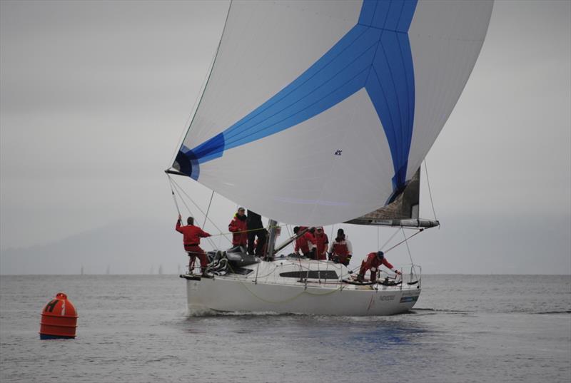 Bellerive Yacht Club past commodore John Mill's Nexedge, one of 50-plus boats entered for the Channel Race - photo © Peter Campbell