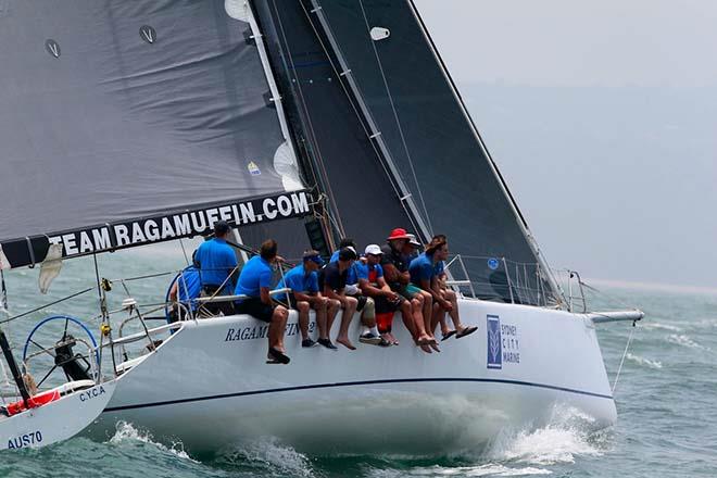 2014 Club Marine Pittwater to Coffs race line honours winner Ragamuffin photo copyright Howard Wright taken at Royal Prince Alfred Yacht Club and featuring the IRC class
