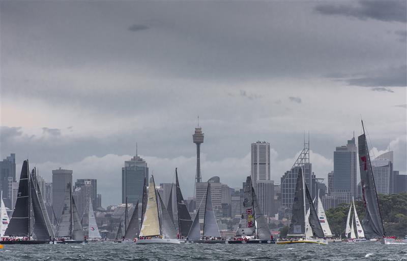 The 108 yachts starting the Rolex Sydney Hobart Yacht Race in Sydney Harbour - photo © Rolex / Kurt Arrigo 