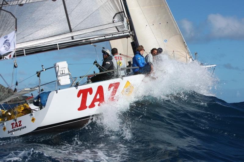 Bernie Evan-Wong's Antiguan Reichel Pugh 37, Taz at St Barths in the RORC Caribbean 600 - photo © RORC / Tim Wright