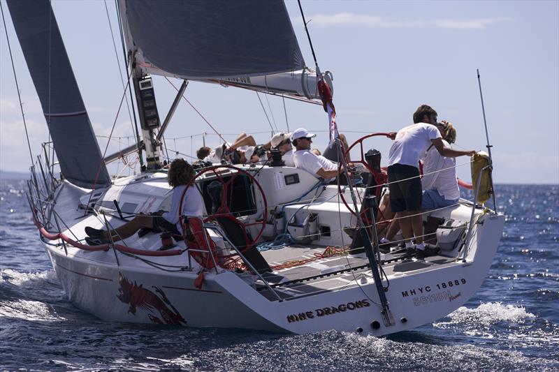 Bob Cox's Nine Dragons on day 1 of the Sydney Harbour Regatta photo copyright Andrea Francolini taken at Middle Harbour Yacht Club and featuring the IRC class